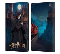 Head Case Designs Officially Licensed Harry Potter Severus Snape Anime Celebration Leather Wallet Case Compatible With Amazon Fire Max 11 2023