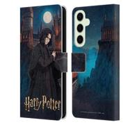 Head Case Designs Officially Licensed Harry Potter Severus Snape Anime Celebration Leather Wallet Case Compatible With Samsung Galaxy S25+