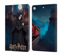 Head Case Designs Officially Licensed Harry Potter Severus Snape Anime Celebration Leather Wallet Case Compatible With Apple iPad 9.7 2017 / iPad 9.7 2018