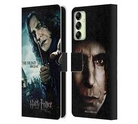 Head Case Designs Officially Licensed Harry Potter Severus Snape Deathly Hallows VII Leather Wallet Case Compatible With Samsung Galaxy A14 5G