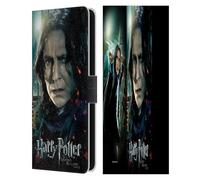 Head Case Designs Officially Licensed Harry Potter Severus Snape Deathly Hallows VIII Leather Wallet Case Compatible With Samsung Galaxy S25 FE