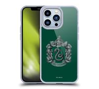 Head Case Designs Officially Licensed Harry Potter Slytherin Crest Chamber Of Secrets I Gel Case [Military Grade Protection] Compatible with Apple iPhone 13 Pro and Compatible with MagSafe