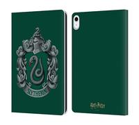Head Case Designs Officially Licensed Harry Potter Slytherin Crest Chamber Of Secrets I Leather Wallet Case Compatible With Apple iPad 10.9 2022/2025