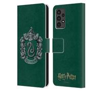 Head Case Designs Officially Licensed Harry Potter Slytherin Crest Chamber Of Secrets I Leather Wallet Case Compatible With Samsung Galaxy A13 (2022)
