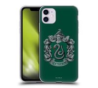 Head Case Designs Officially Licensed Harry Potter Slytherin Crest Chamber Of Secrets I Soft Gel Case [Military Grade Protection] Compatible With Apple iPhone 11