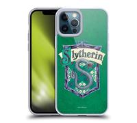 Head Case Designs Officially Licensed Harry Potter Slytherin Crest Sorcerer's Stone I Gel Case [Military Grade Protection] Compatible with Apple iPhone 12 Pro Max and Compatible with MagSafe