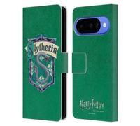 Head Case Designs Officially Licensed Harry Potter Slytherin Crest Sorcerer's Stone I Leather Wallet Case Compatible With Google Pixel 10