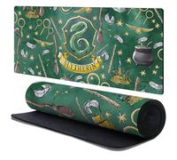 Head Case Designs Officially Licensed Harry Potter Slytherin Graphics 37.4 x 15.75 x 0.16 inches (900 x 400 mm) - XL Gaming Office Desk PC Keyboard Mouse Mat Pad