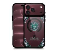 Head Case Designs Officially Licensed Harry Potter Slytherin Houses Black Shockproof Bumper Case [Military Grade Protection] Compatible with Apple iPhone 18 Pro Max and Compatible with MagSafe