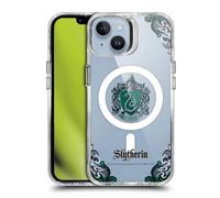 Head Case Designs Officially Licensed Harry Potter Slytherin Houses Shockproof Bumper Case [Military Grade Protection] Compatible with Apple iPhone 14 and Compatible with MagSafe