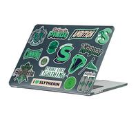 Head Case Designs Officially Licensed Harry Potter Slytherin Icons Black Glitter Hard Crystal Armour Laptop Case compatible with MacBook Air 13.6" M2 A2681/M3 A3113/M4 A3240 2022/2024/2025