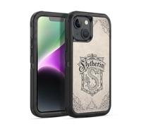 Head Case Designs Officially Licensed Harry Potter Slytherin Parchment Sorcerer's Stone I Ultra-Armoured Shockproof Case [Military Grade Protection] Compatible With Apple iPhone 14