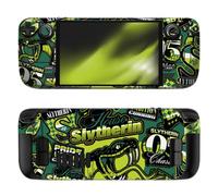 Head Case Designs Officially Licensed Harry Potter Slytherin Pattern Graphics Vinyl Sticker Skin Decal Cover Compatible With Steam Deck OLED