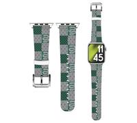 Head Case Designs Officially Licensed Harry Potter Slytherin Sorcerer's Stone III Genuine Leather Watch Strap Compatible With Apple Watch 42/44/45/49mm