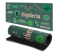 Head Case Designs Officially Licensed Harry Potter Slytherin Sticker Collage Collection 23.62 x 11.81 x 0.12 inches (600 x 300 mm) - L Gaming Office Desk PC Keyboard Mouse Mat Pad