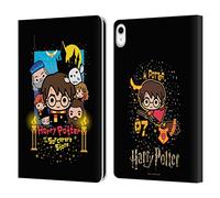 Head Case Designs Officially Licensed Harry Potter Sorcerer's Stone Deathly Hallows I Leather Wallet Case Compatible With Apple iPad 10.9 2022/2025