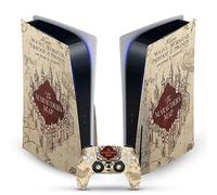 Head Case Designs Officially Licensed Harry Potter The Marauder's Map Graphics Vinyl Faceplate Gaming Skin Decal Compatible With Sony PlayStation 5 PS5 Disc Edition Console & DualSense Controller