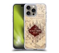Head Case Designs Officially Licensed Harry Potter The Marauder's Map Prisoner Of Azkaban II Gel Case [Military Grade Protection] Compatible with Apple iPhone 16 Pro Max and Compatible with MagSafe
