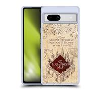 Head Case Designs Officially Licensed Harry Potter The Marauder's Map Prisoner Of Azkaban II Gel Case [Military Grade Protection] Compatible With Google Pixel 7a