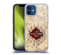 Head Case Designs Officially Licensed Harry Potter The Marauder's Map Prisoner Of Azkaban II Gel Case [Military Grade] Compatible with Apple iPhone 12 / iPhone 12 Pro and Compatible with MagSafe