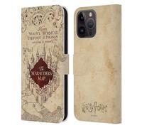 Head Case Designs Officially Licensed Harry Potter The Marauder's Map Prisoner Of Azkaban II Leather Book Wallet Case Cover Compatible With Apple iPhone 15 Pro Max