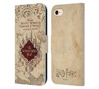 Head Case Designs Officially Licensed Harry Potter The Marauder's Map Prisoner Of Azkaban II Leather Book Wallet Case Cover Compatible With Apple iPhone 7/8 / SE 2020 & 2022