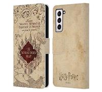 Head Case Designs Officially Licensed Harry Potter The Marauder's Map Prisoner Of Azkaban II Leather Book Wallet Case Cover Compatible With Samsung Galaxy S21 5G