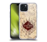 Head Case Designs Officially Licensed Harry Potter The Marauder's Map Prisoner Of Azkaban II Soft Gel Case Compatible With Apple iPhone 15 Plus