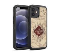 Head Case Designs Officially Licensed Harry Potter The Marauder's Map Prisoner Of Azkaban II Ultra-Armoured Shockproof Case [Military Grade Protection] Compatible With Apple iPhone 12 / iPhone 12 Pro