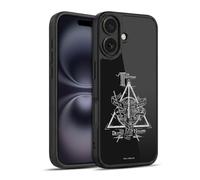Head Case Designs Officially Licensed Harry Potter Triangle Symbol Deathly Hallows XIV Gel Armour Case [Military Grade Protection] Compatible With Apple iPhone 16