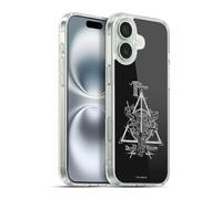 Head Case Designs Officially Licensed Harry Potter Triangle Symbol Deathly Hallows XIV Gel Case [Military Grade Protection] Compatible with Apple iPhone 16 Plus and Compatible with MagSafe