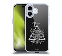 Head Case Designs Officially Licensed Harry Potter Triangle Symbol Deathly Hallows XIV Gel Case [Military Grade Protection] Compatible with Apple iPhone 16 and Compatible with MagSafe