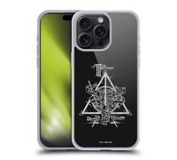 Head Case Designs Officially Licensed Harry Potter Triangle Symbol Deathly Hallows XIV Gel Case [Military Grade Protection] Compatible with Apple iPhone 15 Pro Max and Compatible with MagSafe