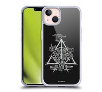 Head Case Designs Officially Licensed Harry Potter Triangle Symbol Deathly Hallows XIV Gel Case [Military Grade Protection] Compatible with Apple iPhone 13 and Compatible with MagSafe