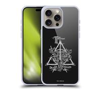 Head Case Designs Officially Licensed Harry Potter Triangle Symbol Deathly Hallows XIV Gel Case [Military Grade Protection] Compatible with Apple iPhone 16 Pro Max and Compatible with MagSafe