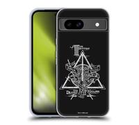 Head Case Designs Officially Licensed Harry Potter Triangle Symbol Deathly Hallows XIV Gel Case [Military Grade Protection] Compatible with Google Pixel 8a and Compatible with MagSafe