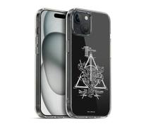 Head Case Designs Officially Licensed Harry Potter Triangle Symbol Deathly Hallows XIV Gel Case [Military Grade Protection] Compatible with Apple iPhone 15 Plus and Compatible with MagSafe