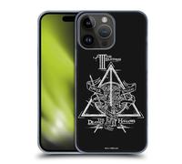 Head Case Designs Officially Licensed Harry Potter Triangle Symbol Deathly Hallows XIV Hard Back Case Compatible With Apple iPhone 15 Pro Max