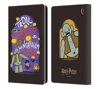 Head Case Designs Officially Licensed Harry Potter Troll Dungeon Deathly Hallows III Leather Wallet Case Compatible With Amazon Fire 7 2022
