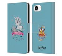 Head Case Designs Officially Licensed Harry Potter Unicorn Deathly Hallows II Leather Wallet Case Compatible With Apple iPhone 16e
