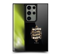 Head Case Designs Officially Licensed Harry Potter Words Magic Dumbledore Quote Deathly Hallows XIV Gel Armour Case [Military Grade Protection] Compatible With Samsung Galaxy S24 Ultra 5G