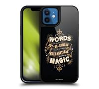 Head Case Designs Officially Licensed Harry Potter Words Magic Dumbledore Quote Deathly Hallows XIV Gel Armour Case [Military Grade Protection] Compatible With Apple iPhone 12 / iPhone 12 Pro