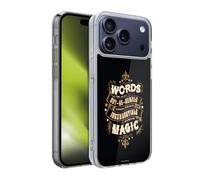 Head Case Designs Officially Licensed Harry Potter Words Magic Dumbledore Quote Deathly Hallows XIV Gel Case [Military Grade Protection] Compatible With Apple iPhone 17 Pro