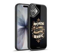 Head Case Designs Officially Licensed Harry Potter Words Magic Dumbledore Quote Deathly Hallows XIV Gel Armour Case [Military Grade Protection] Compatible With Apple iPhone 17