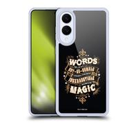 Head Case Designs Officially Licensed Harry Potter Words Magic Dumbledore Quote Deathly Hallows XIV Gel Case [Military Grade Protection] Compatible With Samsung Galaxy S25 Edge