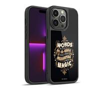 Head Case Designs Officially Licensed Harry Potter Words Magic Dumbledore Quote Deathly Hallows XIV Gel Armour Case [Military Grade Protection] Compatible With Apple iPhone 14 Pro