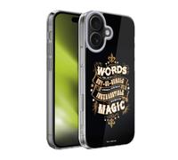 Head Case Designs Officially Licensed Harry Potter Words Magic Dumbledore Quote Deathly Hallows XIV Gel Case [Military Grade Protection] Compatible With Apple iPhone 17