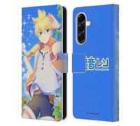 Head Case Designs Officially Licensed Hatsune Miku Kagamine Len Characters Leather Wallet Case Compatible With Samsung Galaxy A56 5G