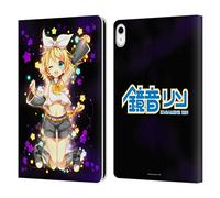 Head Case Designs Officially Licensed Hatsune Miku Kagamine Rin Characters Leather Wallet Case Compatible With Apple iPad 10.9 2022/2025