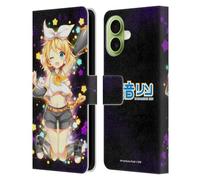 Head Case Designs Officially Licensed Hatsune Miku Kagamine Rin Characters Leather Wallet Case Compatible With Apple iPhone 17